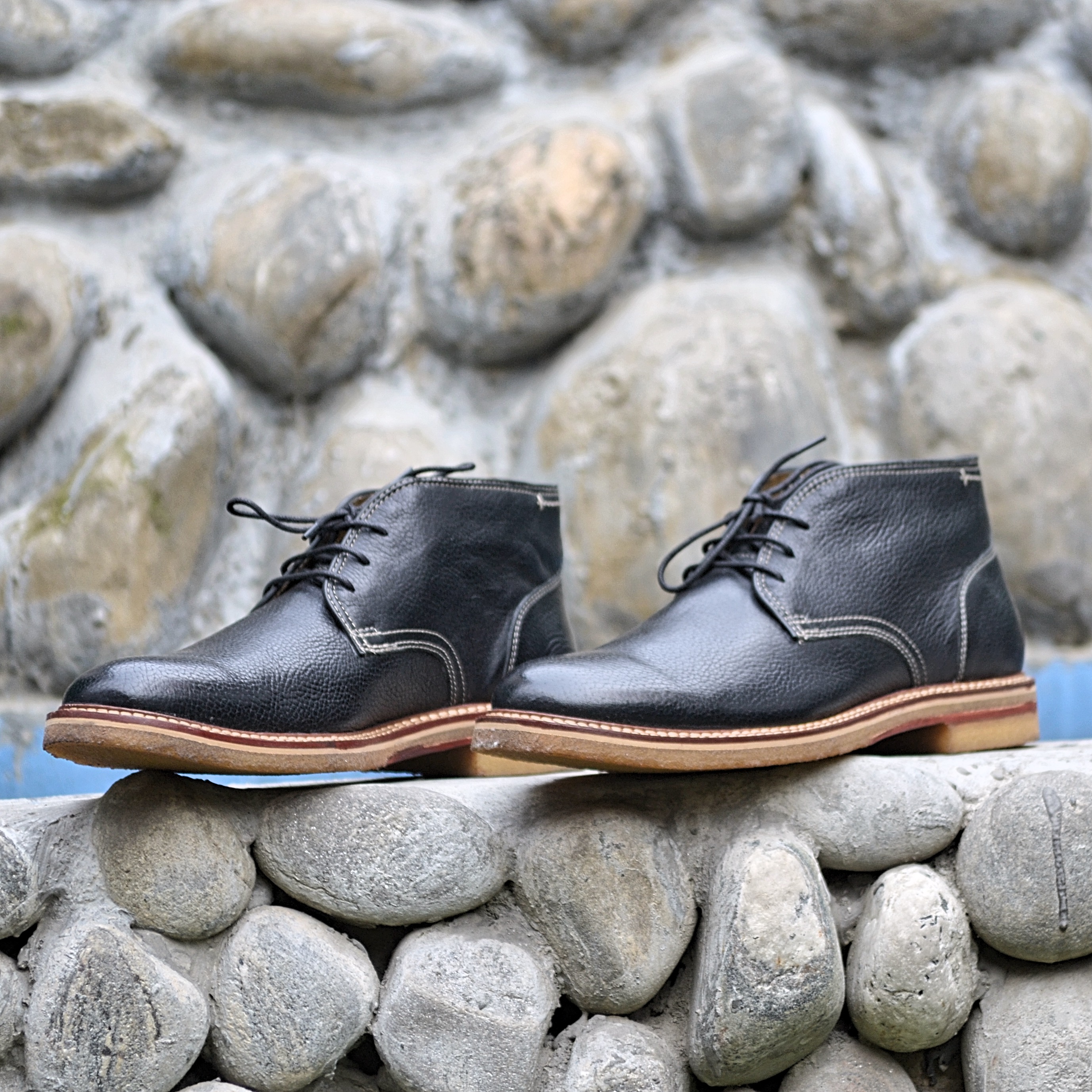 Rhinolad  J &M Black  shoes for men
