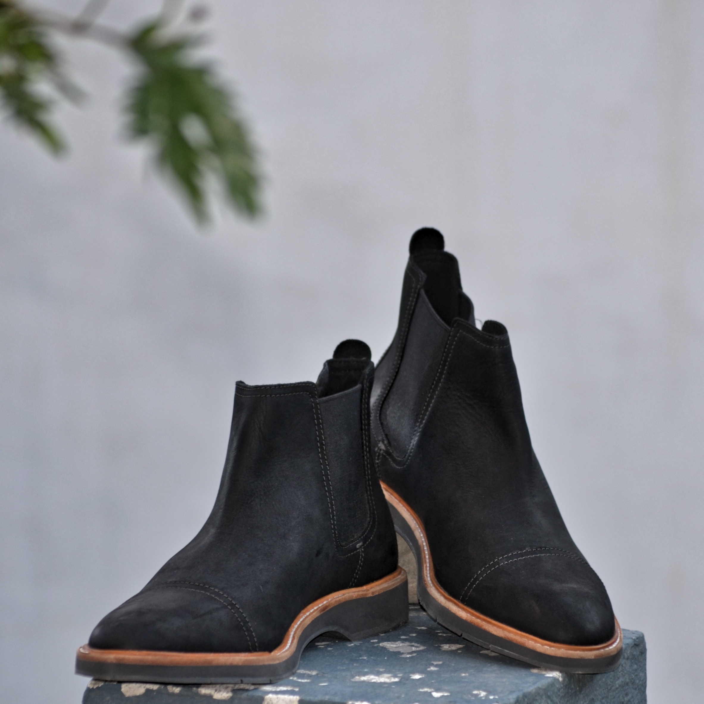 Leather black Chelsea Boots